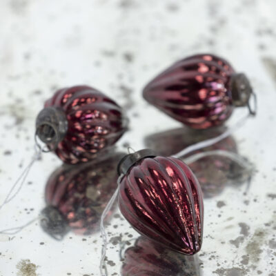 Ribbed Gourd Decoration Red