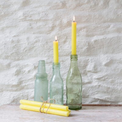 Rustic Dinner Candle Lemon