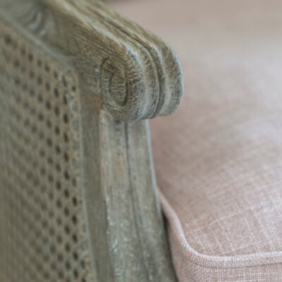 Sari Rattan Chair Powder Pink