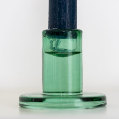 Glass Candleholder Mini Green