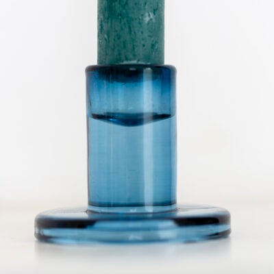 Glass Candleholder Mini Blue