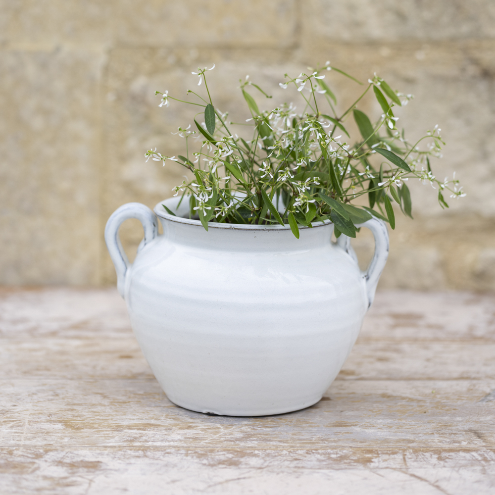 Glazed Vase With Handles