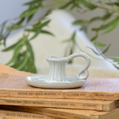 Ceramic Candle Holder Crantock Mizzle