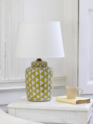 Lamp Fontana Lemon With White Shade