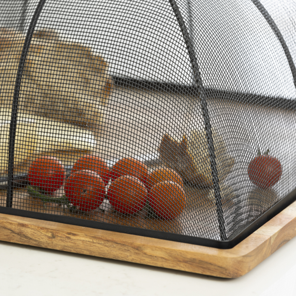 Wooden Board With Mesh Cover