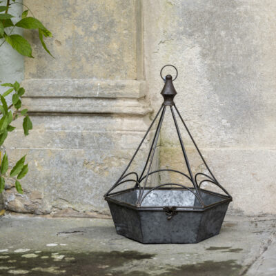 Zinc Hanging Cloche