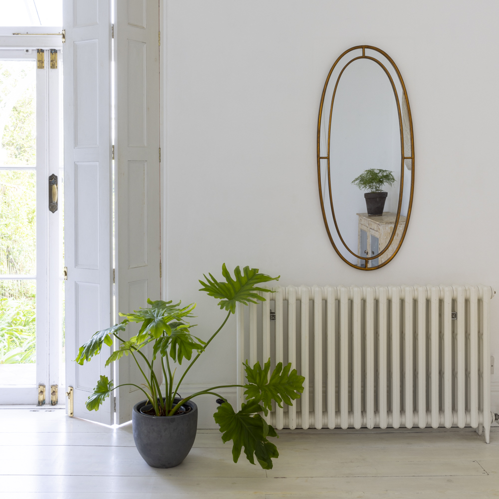 Long Oval Mirror Antique Bronze