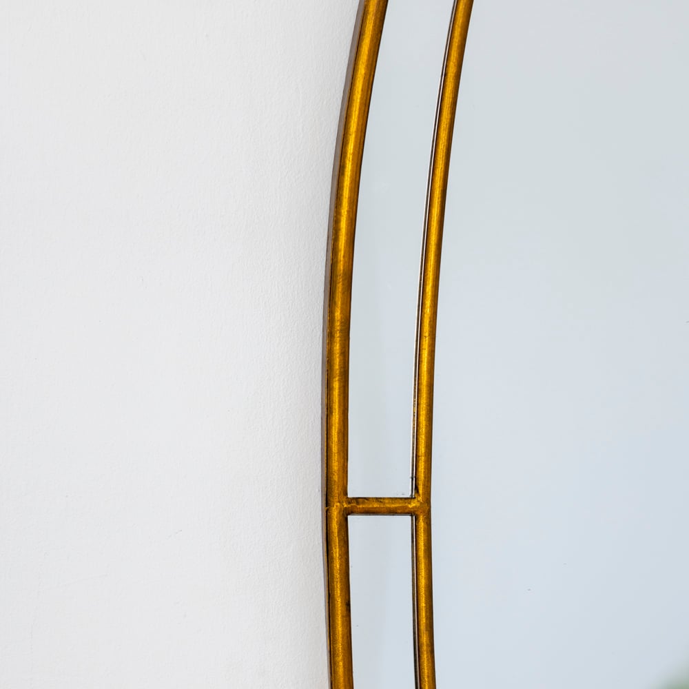 Long Oval Mirror Antique Bronze