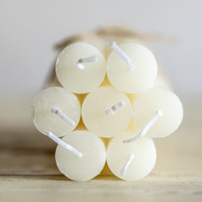 Rustic Dinner Candle Ivory
