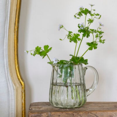 Ribbed Glass Jug