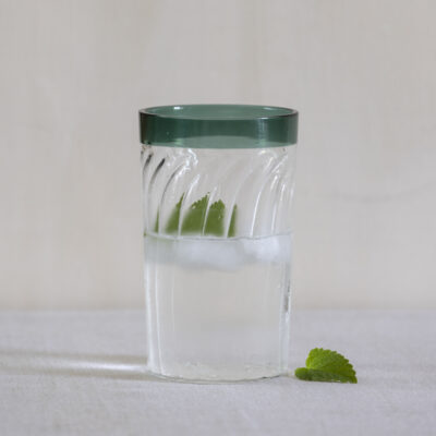 Deco Swirl Water Glass