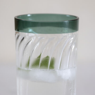 Deco Swirl Water Glass