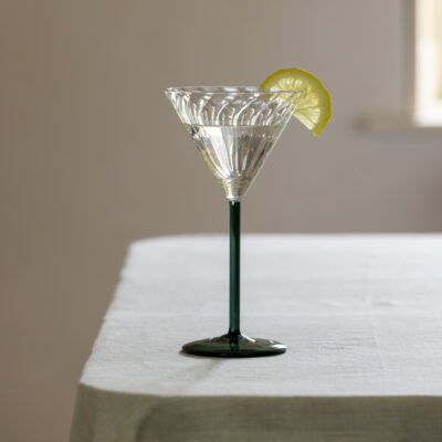 Deco Swirl Cocktail Glass