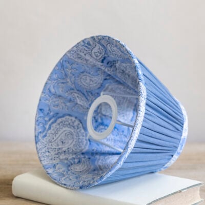 Cotton Lampshade Cornflower 20cm