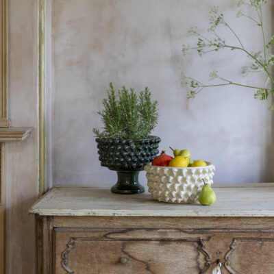 Glazed Bobble Bowl Ivory