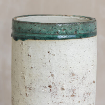 Jar with Green Rim Large