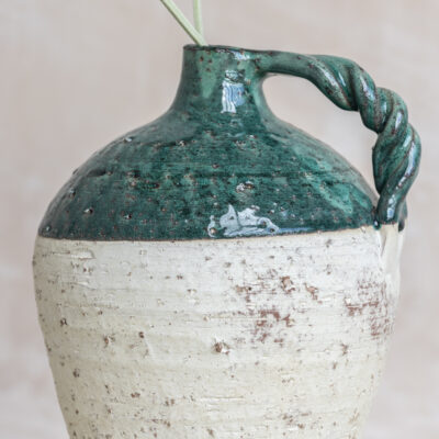 Vase with Handles Green
