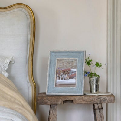 Wooden Photo Frame With Beading Soft Grey 7x5"