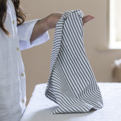Striped Napkin Dove Grey