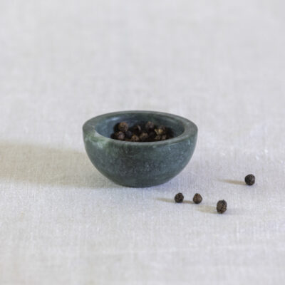 Green Marble Curved Pinch Pot Small