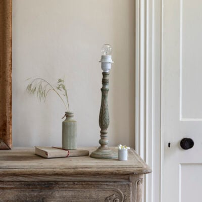 Lamp Base Cleo Antique Green
