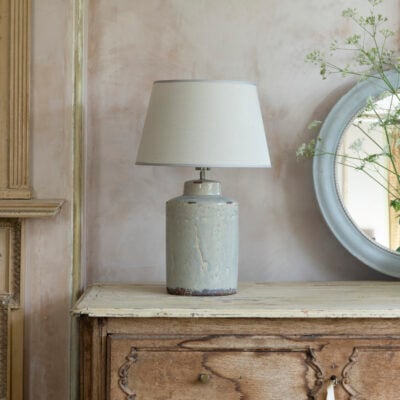 Ceramic Lamp Tilos with Cream Shade