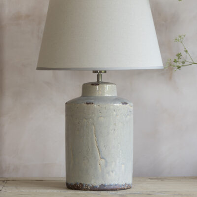 Ceramic Lamp Tilos with Cream Shade