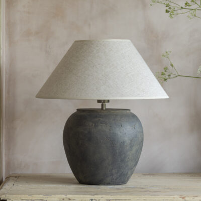Cream Shade for Stoneware Lamp Versuvio