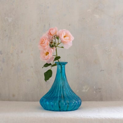 Scalloped Vase Teal