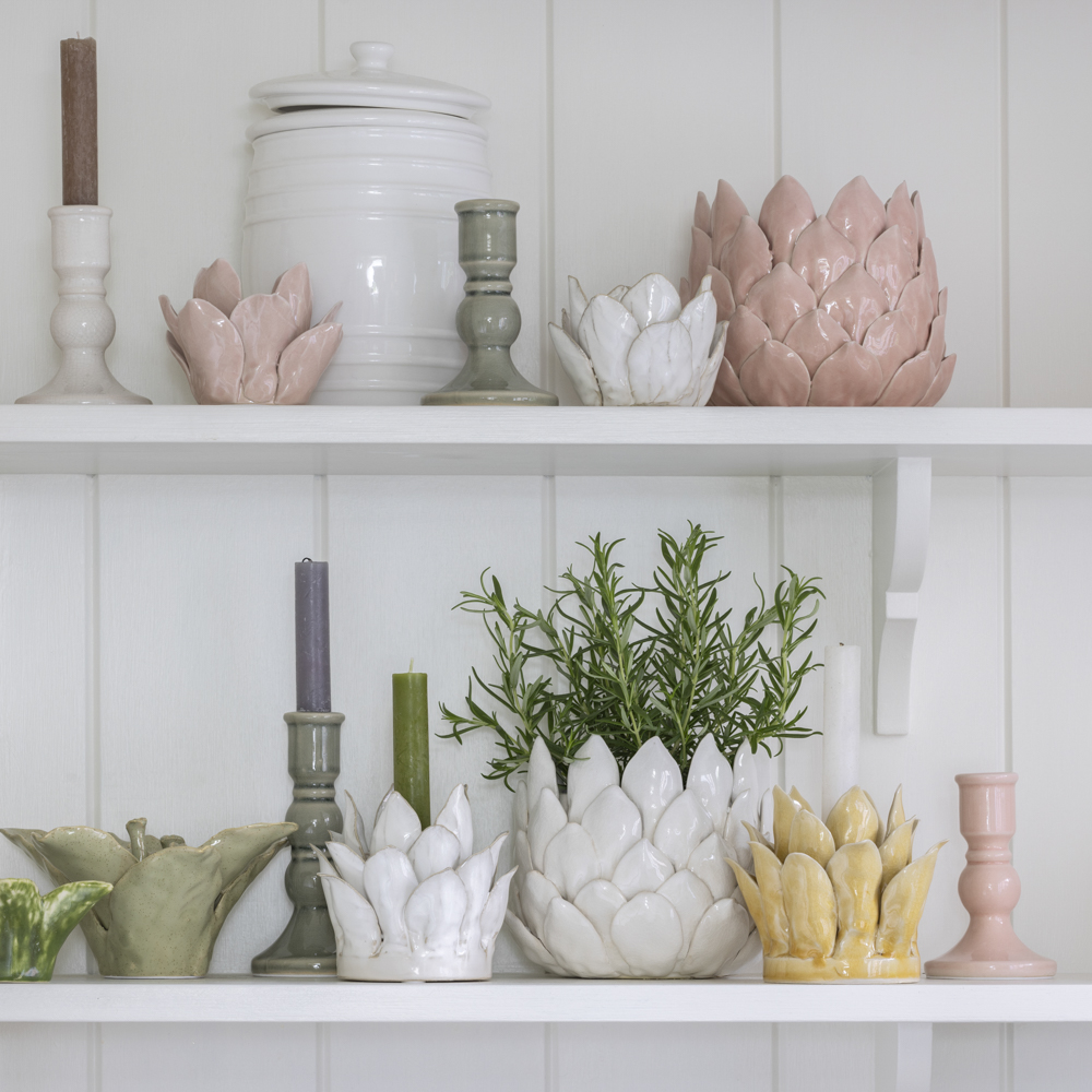 Candle Holder Petals White Medium | Candle Holder Petals Yellow Medium | Candle Holder Petals Blush Small | Planter Petals White | Planter Petals Blush | Candle Holder Petals White Small | Candle Holder Blush Crackle Small | Candle Holder Blush Crackle Large | Candle Holder Romano Green Crackle Small