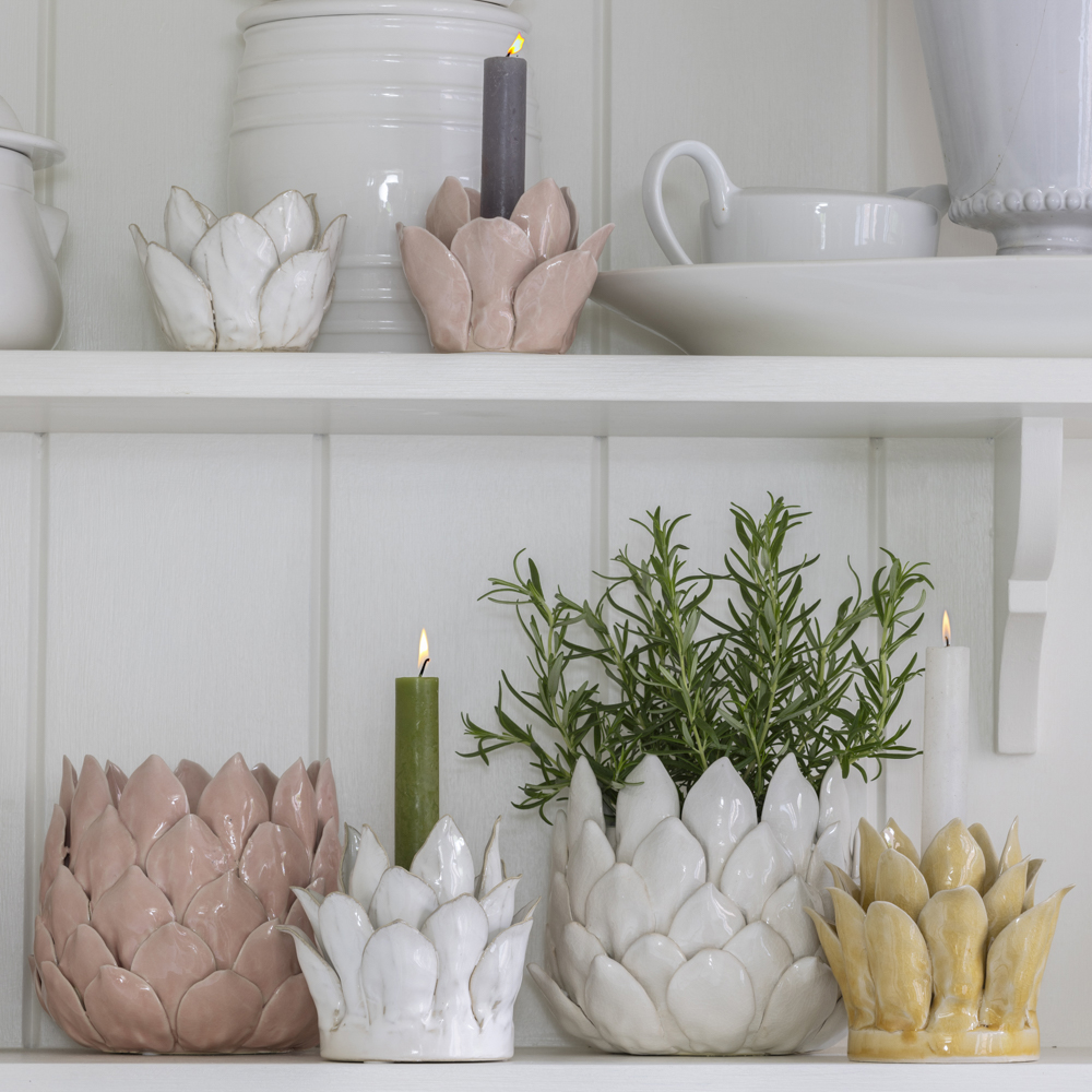 Candle Holder Petals White Medium | Candle Holder Petals Yellow Medium | Candle Holder Petals Blush Small | Planter Petals White | Planter Petals Blush | Candle Holder Petals White Small