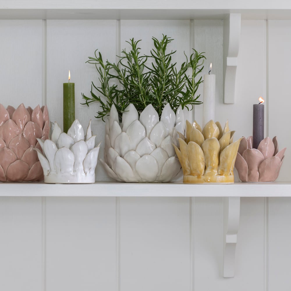Candle Holder Petals White Medium | Candle Holder Petals Yellow Medium | Candle Holder Petals Blush Small | Planter Petals White | Planter Petals Blush