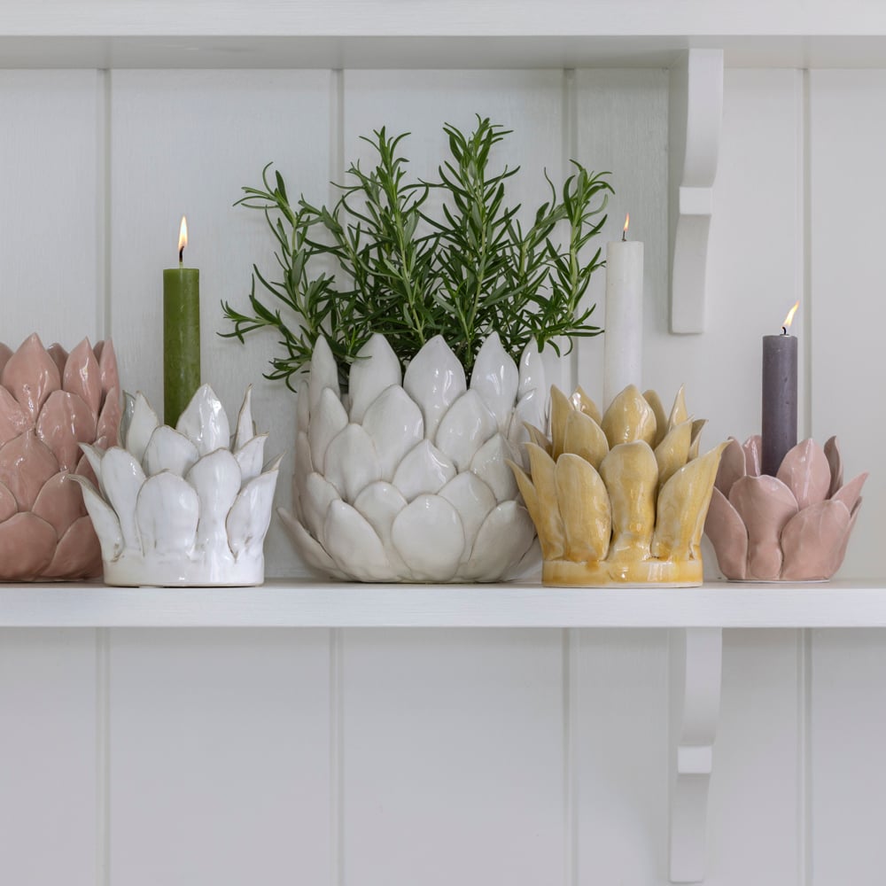 Candle Holder Petals White Medium | Candle Holder Petals Yellow Medium | Candle Holder Petals Blush Small | Planter Petals White | Planter Petals Blush