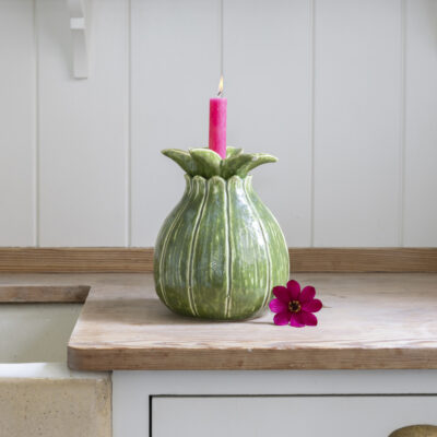 Candle Holder & Vase Duo St Kitts Green