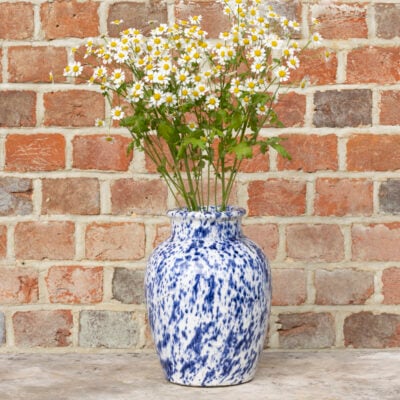 Blue Splatter Vase