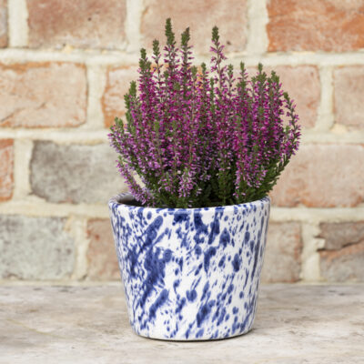Old Style Dutch Pot Blue Splatter