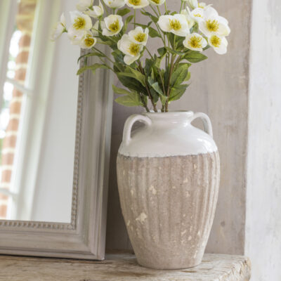 Vase with Handles White Large