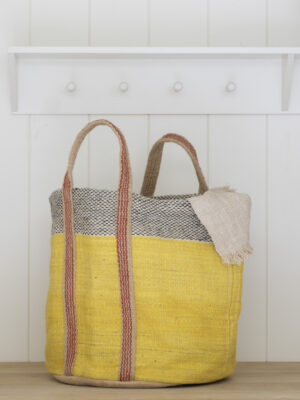 Jute Storage Bag Yellow