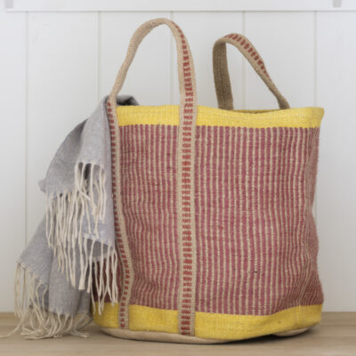 Jute Storage Bag Pink