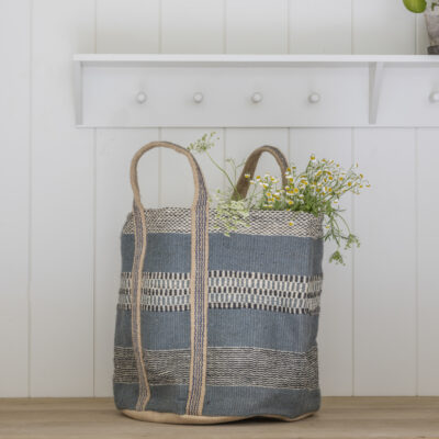 Jute Storage Bag Blue