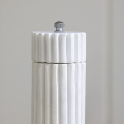 White Marble Salt Grinder