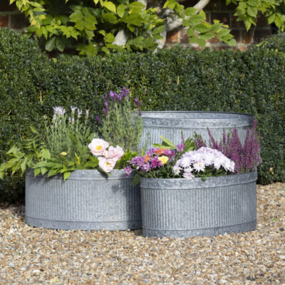 Babington Oval Low Planters Set of 3