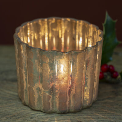 Scalloped Votive Silver
