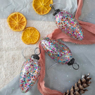 Rainbow Confetti Bauble Cone