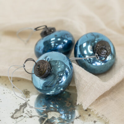 Shiny Blue Onion Bauble