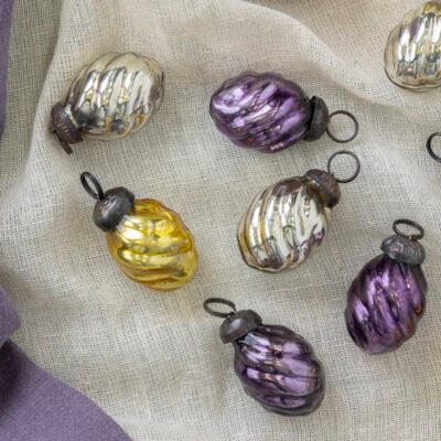 Mini Spiral Baubles Bag of 12