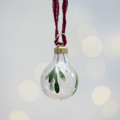 Mini Baubles with Painted Illustrations Bag of 6