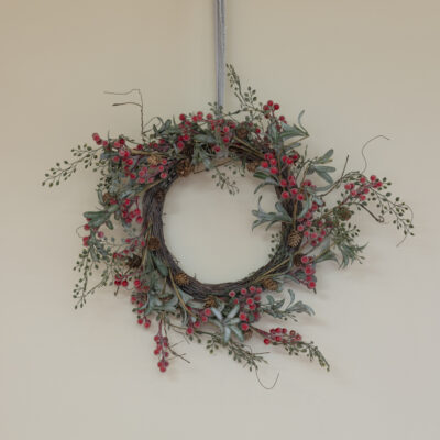 Iced Red Berry Wreath