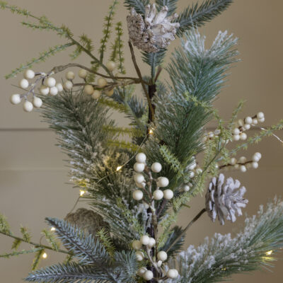 White Berry & Fircone Tree Large