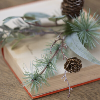 Foliage & Fircone Sprig